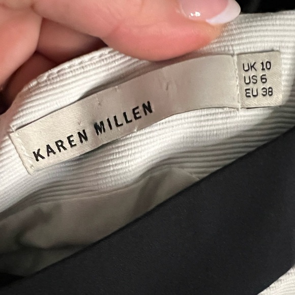 KAREN MILLEN • STRUCTURED BLACK & WHITE DRESS • EUC - Picture 5 of 6